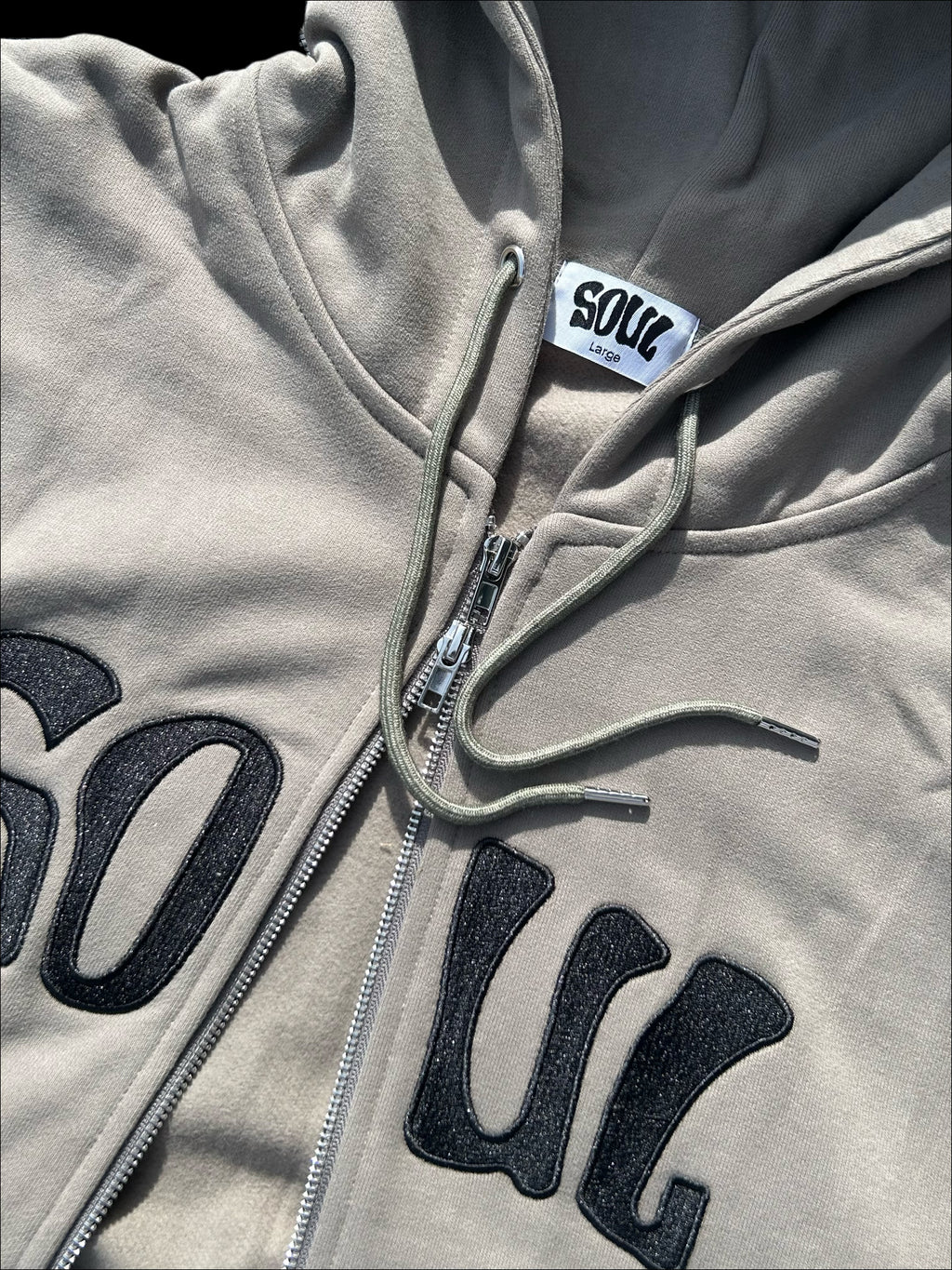 Grey/Black Full Zip