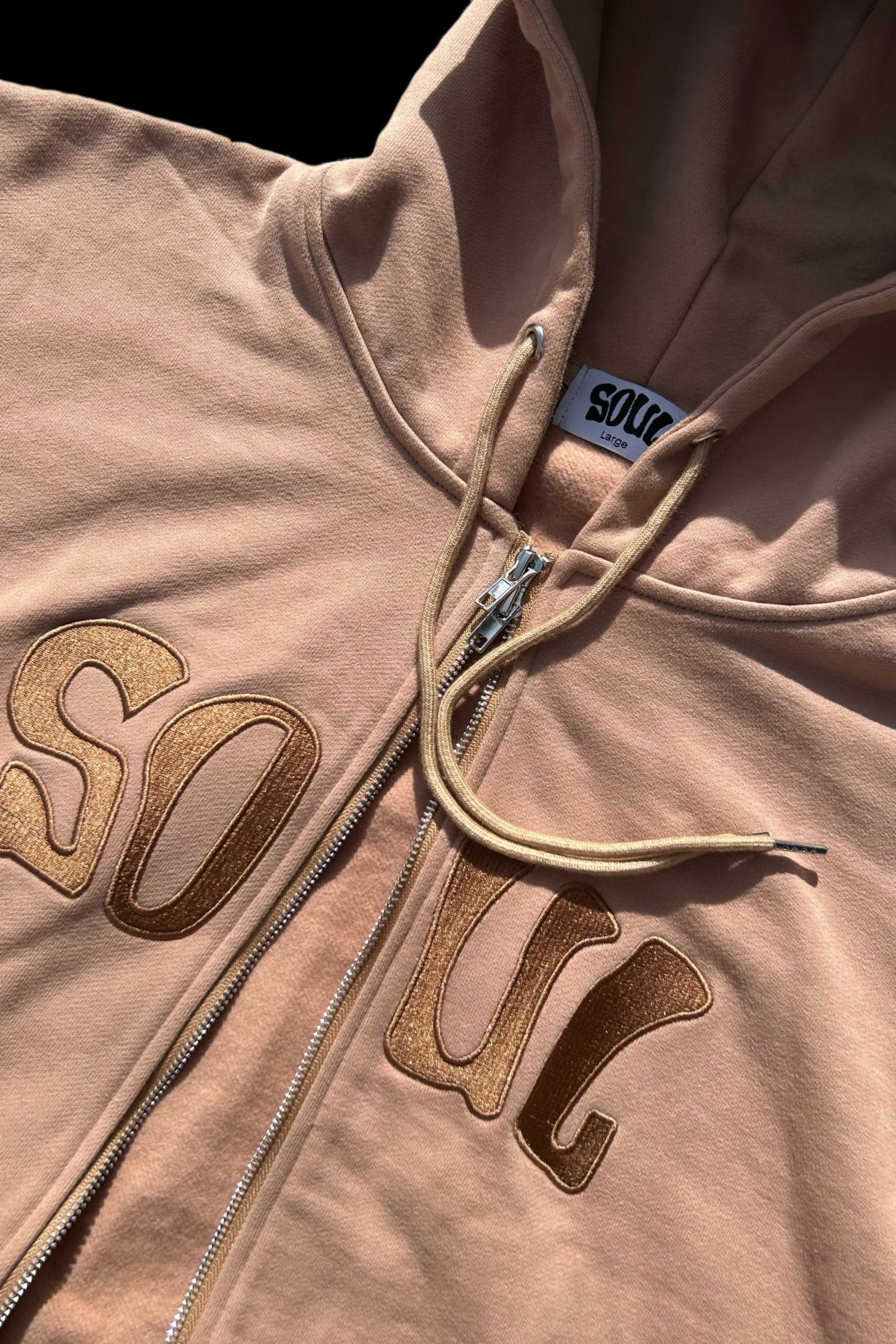 Beige/Brown Full Zip