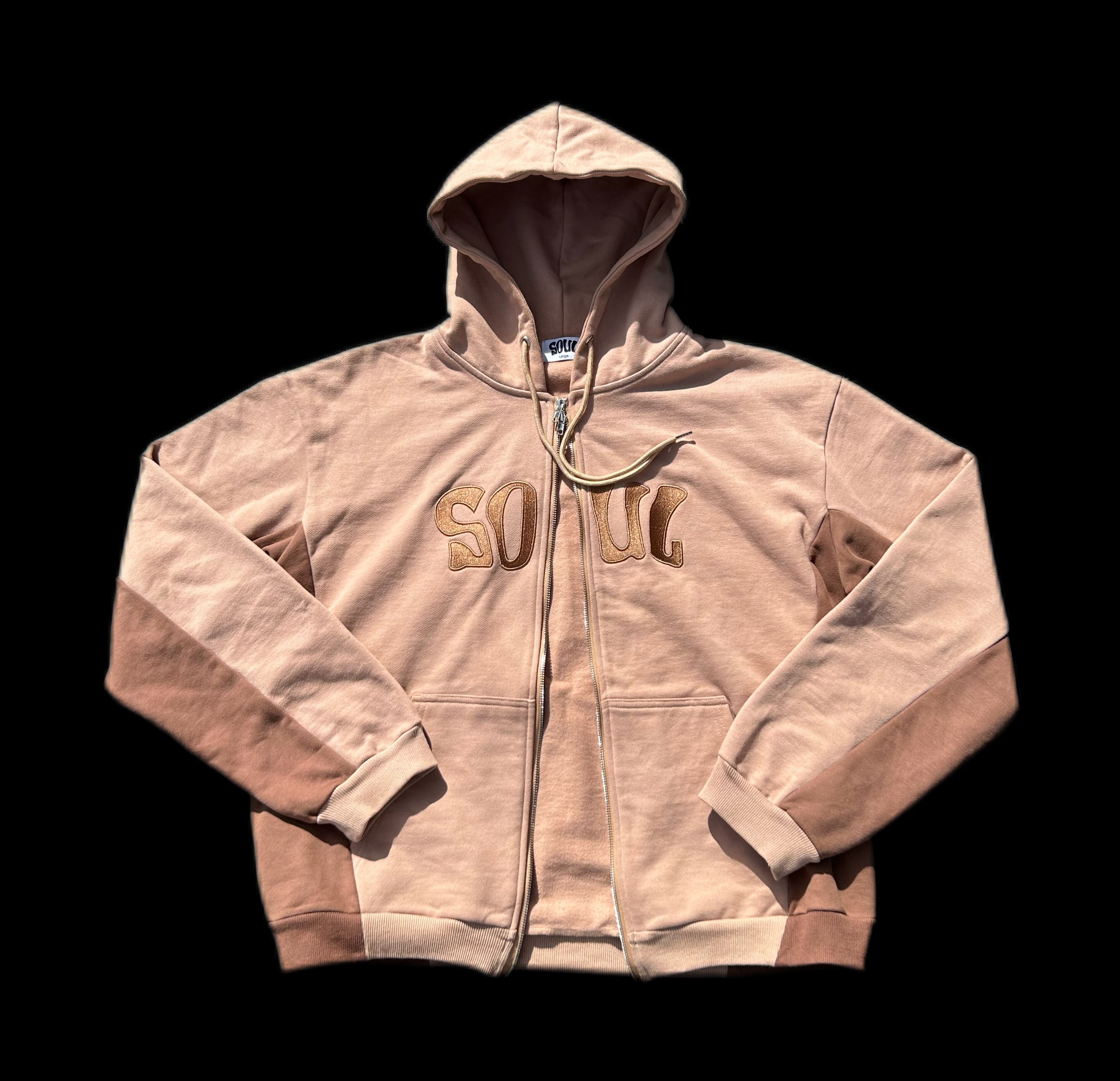Beige/Brown Full Zip